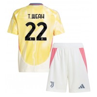 Maglie da calcio Juventus Timothy Weah #22 Seconda Maglia Bambino 2024-25 Manica Corta (+ Pantaloni corti)